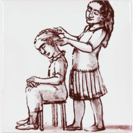 Paula Rego - Menina a pentear