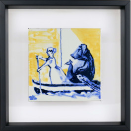 Paula Rego - Mulher com cão e fénix