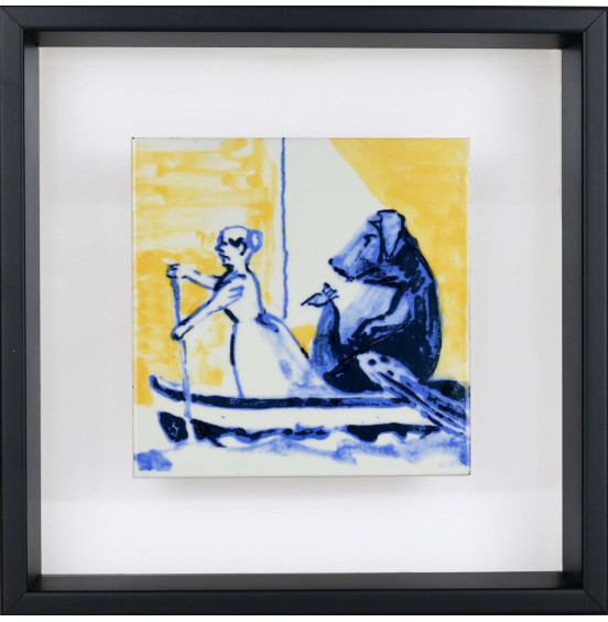Paula Rego - Mulher com cão e fénix