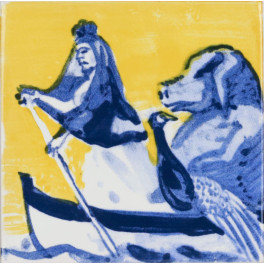 Paula Rego - Mulher com véu no barco