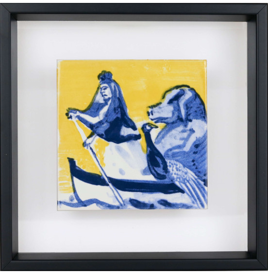 Paula Rego - Mulher com véu no barco