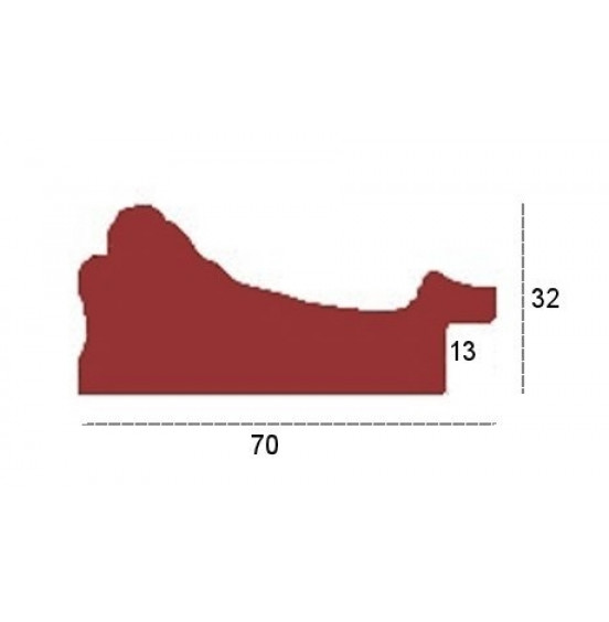 PRATA ACASTANHADA ADORNADA 7cm