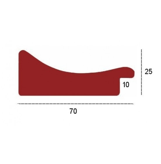 PRATEADA COM LATERAL ESCURA 7cm