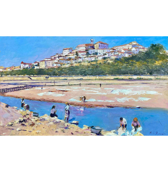 Mota Urgeiro - Lavadeiras no Mondego, Coimbra