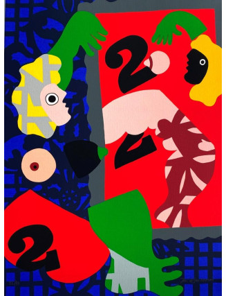 José de Guimarães - Mulher ao espelho