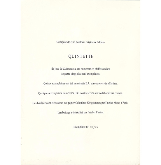 José de Guimarães - Quintette I